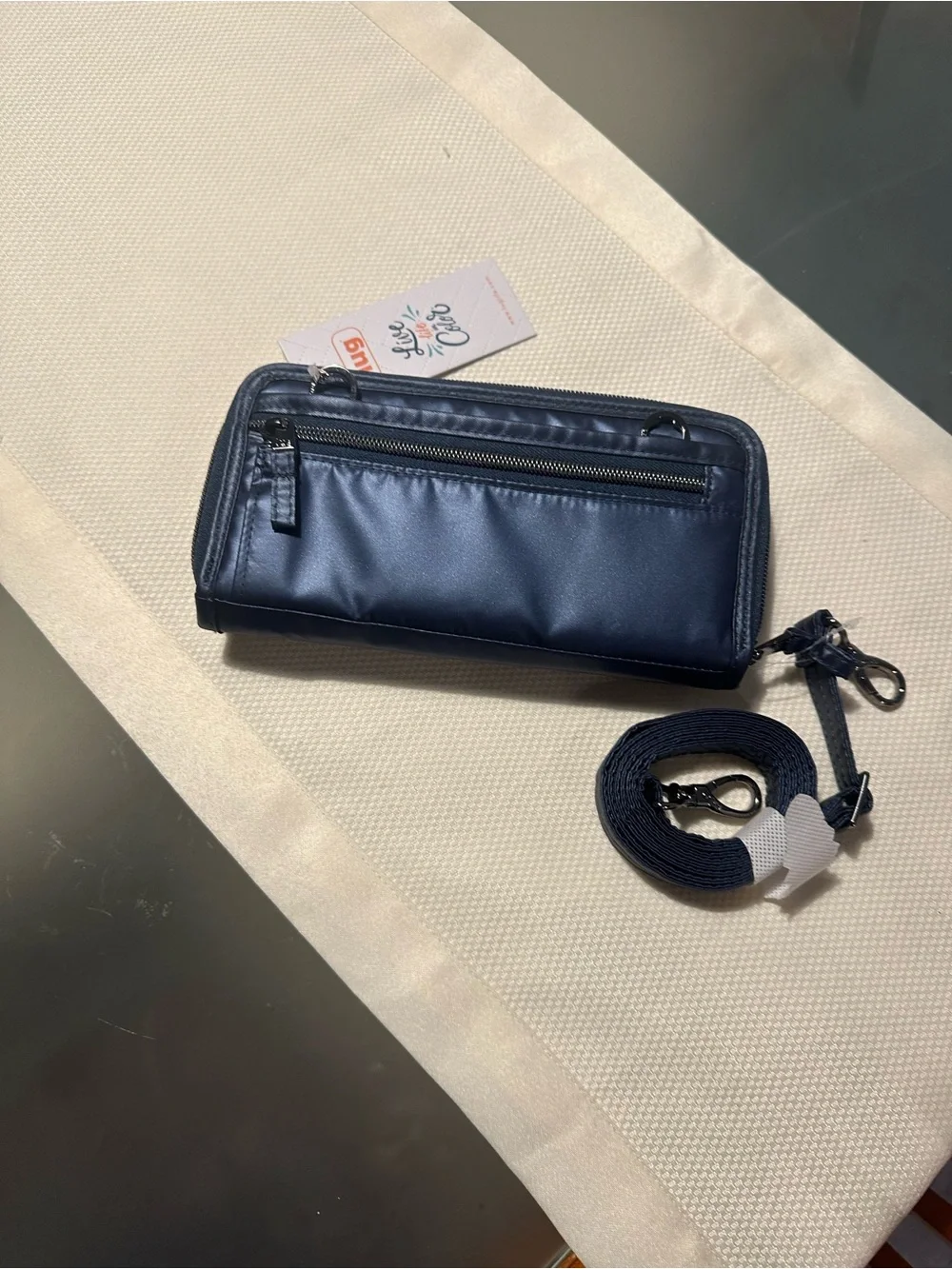 NWT Lug Satin Luxe Kick Flip In Navy Blue